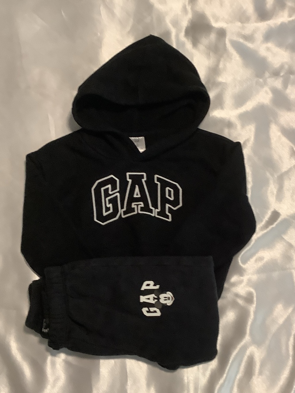 GAP Kids Black Hoodie and Sweatpants Set